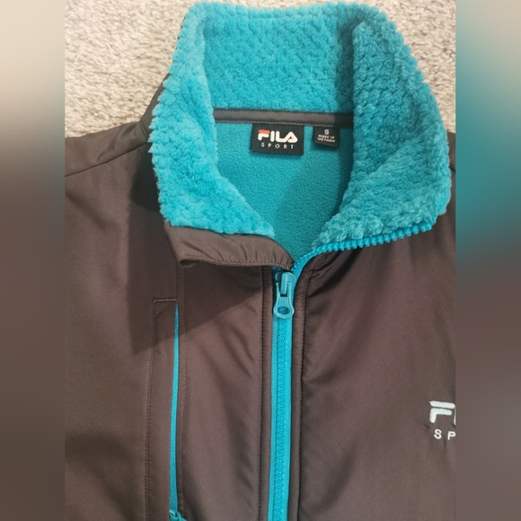 Fila teal zip-up jacket size S - Picture 2 of 9